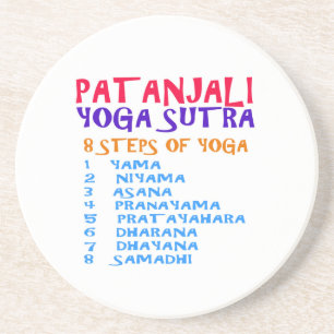 Dessous De Verre En Grès Liste de compilation de Sutra de yoga de PATANJALI