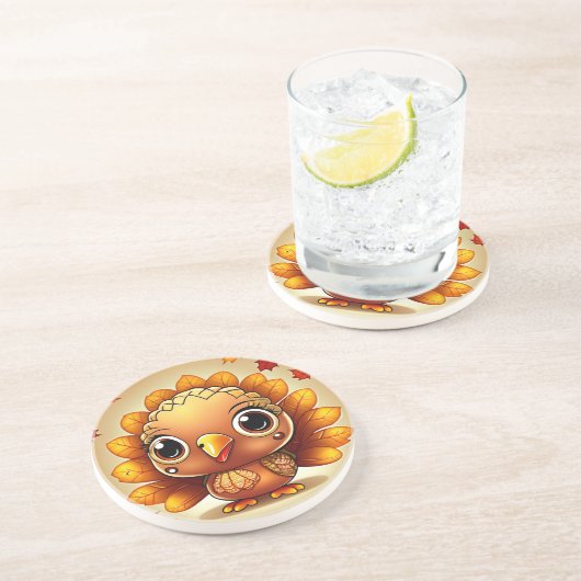 Dessous De Verre En Grès Little Turkey 3 (Côté)