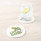 Dessous De Verre En Grès Live Green (Côté)