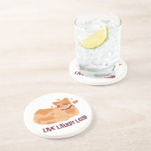 Dessous De Verre En Grès Live Laugh Loaf Cat Coasters (Côté)