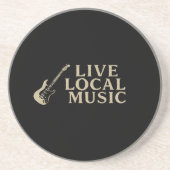 Dessous De Verre En Grès Live Local Music Coozi (Devant)