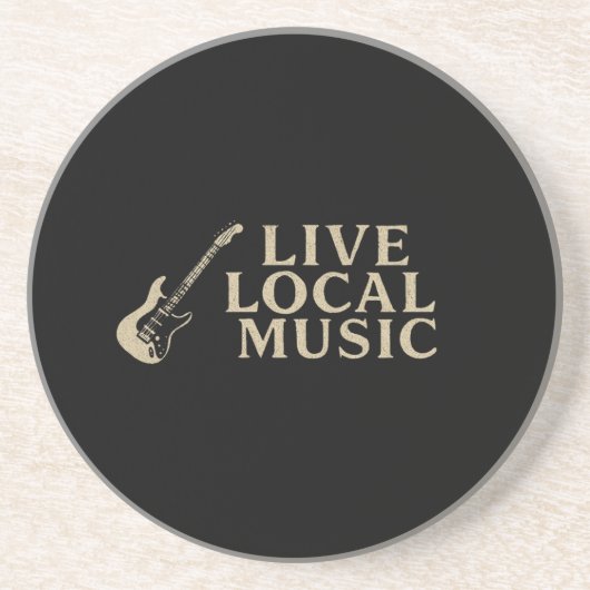 Dessous De Verre En Grès Live Local Music Coozi (Devant)