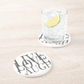 Dessous De Verre En Grès Live Love Laugh Cote Inspirationnelle (Côté)