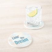 Dessous De Verre En Grès Livin' the Dream Sky Arrière - plan (Côté)