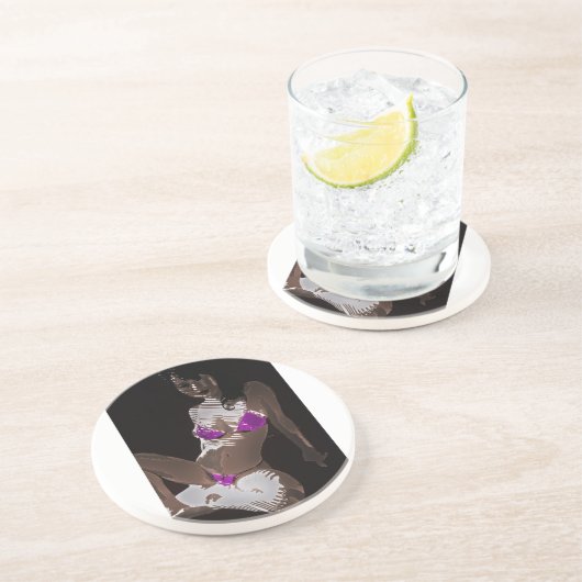 Dessous De Verre En Grès LivingDoll 3 (Côté)