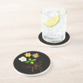 Dessous de verre en grès "Livraison de fleurs" (Côté)