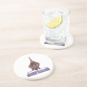 Dessous De Verre En Grès Livre de défilé animal Hound (Côté)