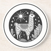 Dessous De Verre En Grès Llama (Devant)