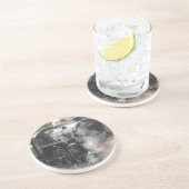 Dessous De Verre En Grès Locomotive à vapeur verte (Côté)