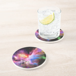 Dessous De Verre En Grès L'oeuvre Cloud de SlipperyJoe abstraite surre vibr