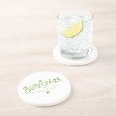 Dessous De Verre En Grès Logo Budzsters (Côté)