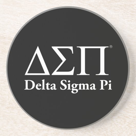 Dessous De Verre En Grès Logo Classique Delta Sigma Pi (Devant)