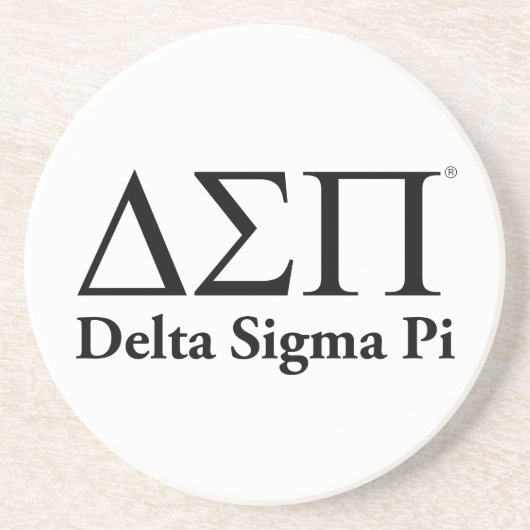 Dessous De Verre En Grès Logo Classique Delta Sigma Pi (Devant)