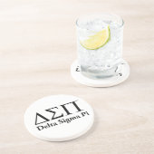 Dessous De Verre En Grès Logo Classique Delta Sigma Pi (Côté)