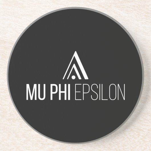 Dessous De Verre En Grès Logo de Mu Phi Epsilon (Devant)