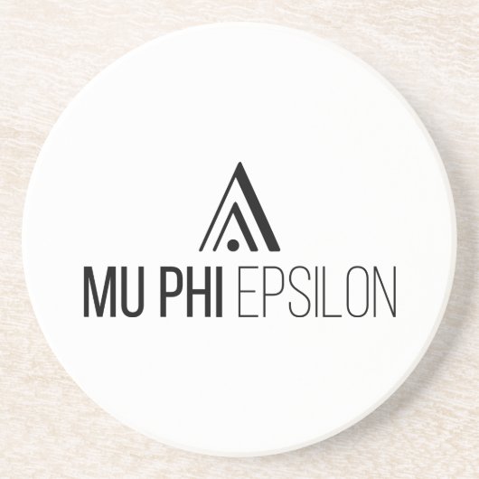 Dessous De Verre En Grès Logo de Mu Phi Epsilon (Devant)