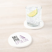 Dessous De Verre En Grès Logo de Mu Phi Epsilon (Côté)