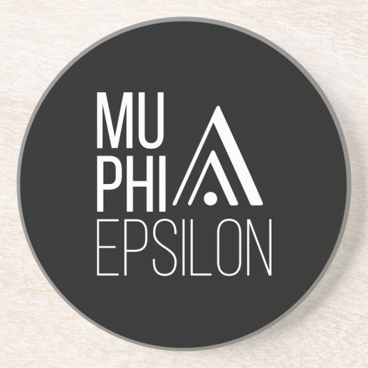 Dessous De Verre En Grès Logo de Mu Phi Epsilon (Devant)