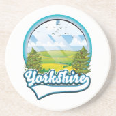 Dessous De Verre En Grès Logo de Yorkshire Travel (Devant)