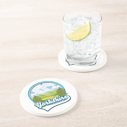 Dessous De Verre En Grès Logo de Yorkshire Travel (Côté)