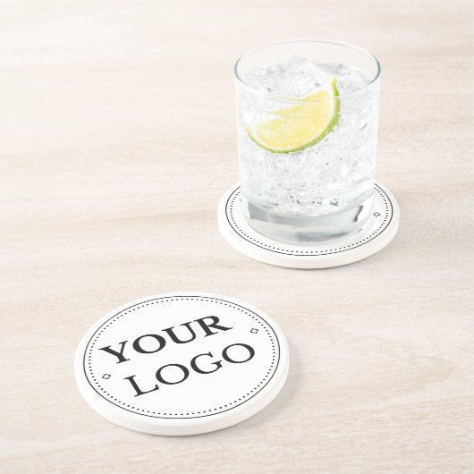 Dessous De Verre En Grès Logo d'entreprise Noël moderne (Côté)