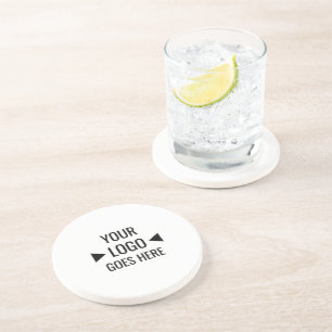 Dessous De Verre En Grès Logo d'entreprise personnalisable facile