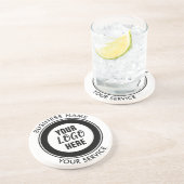 Dessous De Verre En Grès Logo d'entreprise personnalisé (Côté)