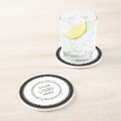 Dessous De Verre En Grès Logo d'entreprise promotionnel couleur personnalis (Côté)