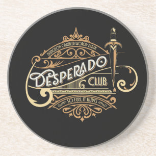Dessous De Verre En Grès Logo du Desperado Club Dungeon Crawler Monde : Ter