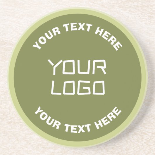 Dessous De Verre En Grès Logo ou conception téléchargé et texte modifiable (Devant)