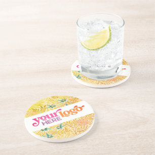 Dessous De Verre En Grès Logo personnalisé