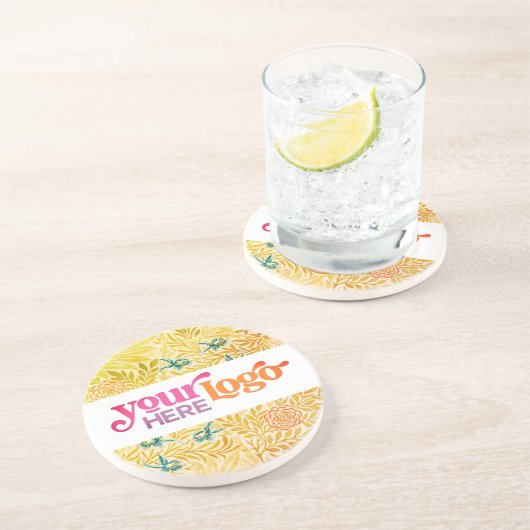 Dessous De Verre En Grès Logo personnalisé (Côté)