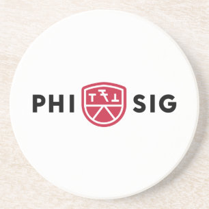 Dessous De Verre En Grès Logo Phi Sigma Kappa
