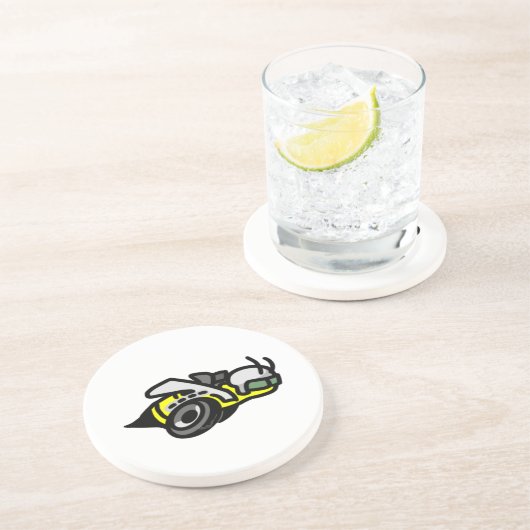 Dessous De Verre En Grès Logo superbe d'abeille de Dodge (Côté)