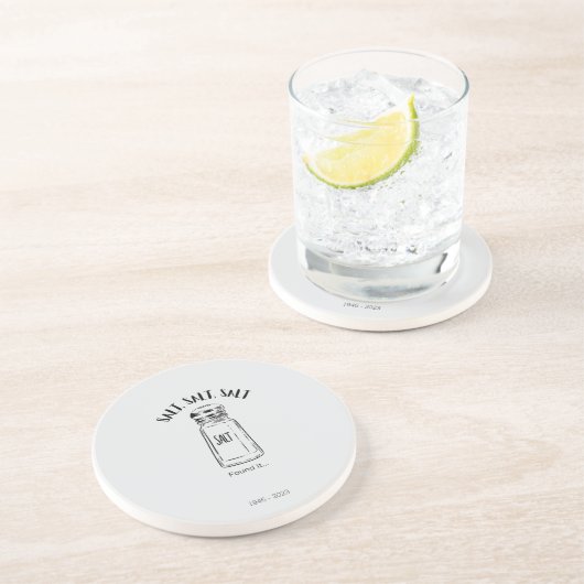 Dessous De Verre En Grès Loin shaker de sel - fond (Côté)