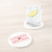 DESSOUS DE VERRE EN GRÈS LONDRES-BRITANNIQUE (Côté)