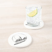 Dessous De Verre En Grès Londres dans une boule de verre. (Côté)