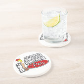 Dessous De Verre En Grès Long Nez Pete (Côté)