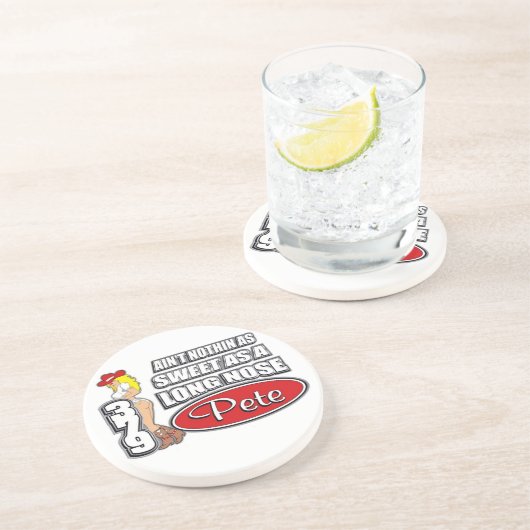 Dessous De Verre En Grès Long Nez Pete (Côté)