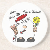 Dessous De Verre En Grès Lord Aidez-moi Je suis infirmière (Devant)