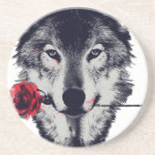 Dessous De Verre En Grès Loup (Devant)