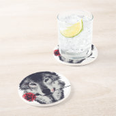 Dessous De Verre En Grès Loup (Côté)