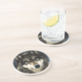 Dessous De Verre En Grès Loup (Côté)