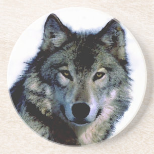 Dessous De Verre En Grès Loup