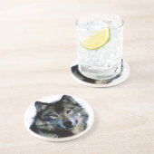 Dessous De Verre En Grès Loup (Côté)