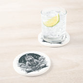 Dessous De Verre En Grès Loup conscient (Côté)
