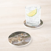 Dessous De Verre En Grès Loup de bois (Côté)