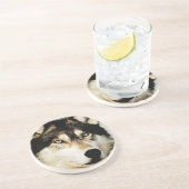 Dessous De Verre En Grès Loup motivationnel unique (Côté)