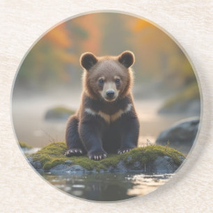 Dessous De Verre En Grès L'ours jeune en automne