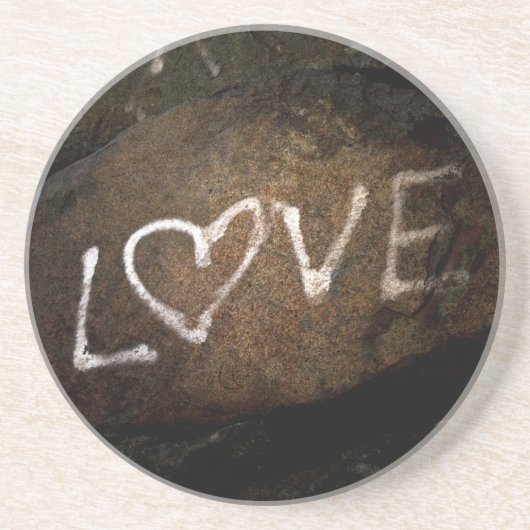 Dessous De Verre En Grès Love graffiti (Devant)